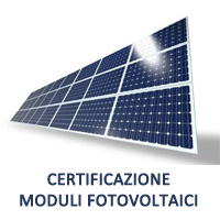 Certificazione Moduli Fotovoltaici