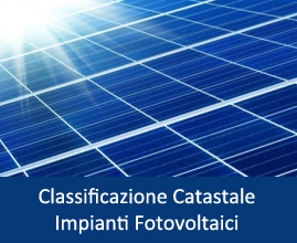 Classificazione Catastale Impianto Fotovoltaico