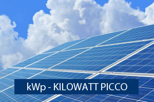 kWp fotovoltaico kilowatt picco