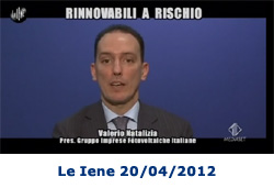 Riforma Incentivi Rinnovabili 2012 Le Iene 20/04/2012